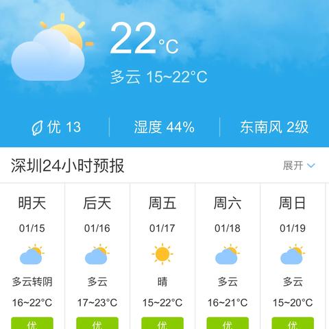 深圳明天天气（深圳明天天气预报情况）