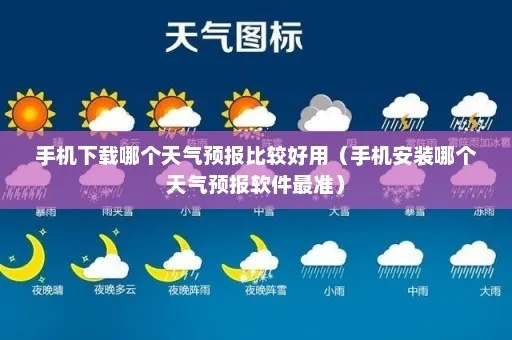 下载天气预报（下载天气预报最准确）