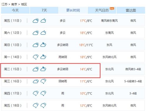 南京未来15天天气预报准确查询（查看南京未来15天天气预报）