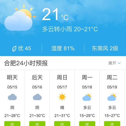 合肥天气(合肥天气预报15天准确一览表) 合肥天气(合肥天气预报15天准确一览表)